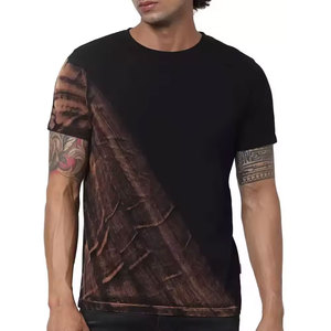 Camiseta de Jersey informal con cuello redondo y sublimación personalizada para hombre con manga corta y diseño personalizable de patrón sólido - Product Image 5