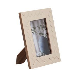 Cadre photo rectangulaire en bois fait à la main prix de gros de tissage en résine personnalisé de la meilleure qualité pour une utilisation décorative - Product Image 3