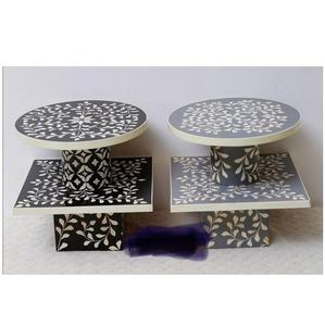 แท่นวางเค้กแบบฝังกระดูกออกแบบสำหรับบ้านและร้านอาหารอุปกรณ์บนโต๊ะอาหารตกแต่งเค้กถ้วยฝังกระดูก - Product Image 2