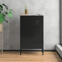 Buffet en métal moderne de luxe avec portes en acier Meubles en fer pour salle à manger et salon Usage domestique et rangement pour chambre à coucher