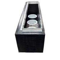 Kit de plénum rectangulaire isolé pour ventilo-convecteur 5 zones, grille de ventilation en PVC pour montage au plafond, installation facile, usage en appartement, design minimaliste