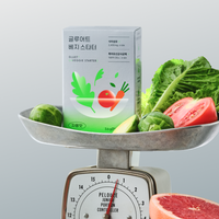 [Gluet] Starter Végétalien Coréen 14 Bâtonnets Vinaigre de Cidre de Pomme Fibres Prébiotiques Mélange Postbiotique Soutien Quotidien à la Santé Intestinale et à la Nutrition