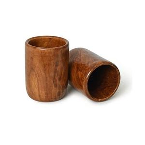 Verre à boire en bois naturel 100% écologique Produit de haute qualité Verre à café et à jus de bière pour la maison Hôtel et restaurant - Product Image 3