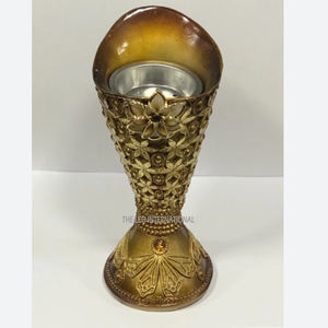 Supplier Hot Sale Home Decor Simple Design Golden Flower Leaf Shape Metal <b>Incense</b> <b>Holder</b> for Room Air Freshener - Product Image 2