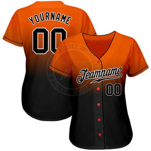 Pas cher Bas quantité minimale de commande Logo Imprimé Personnalisé Respirant Anti-Bactérien Séchage Rapide Haute Qualité 100% Polyester Tissu Baseball Jersey - Product Image 2