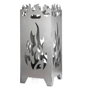 Foyer élégant en fer massif avec couvercle et cheminée de couleur noire de qualité supérieure pour le jardin. - Product Image 6