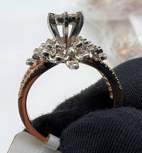 Bague de fiançailles élégante et luxueuse en or massif 14K et 18K avec diamant rond brillant naturel certifié par un tiers - Product Image 2