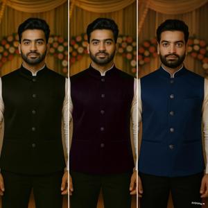 Veste Ethnique Élégante pour Homme avec Broderie Exquise et Design Classique Indo Western pour Mariages et Célébrations - Product Image 5