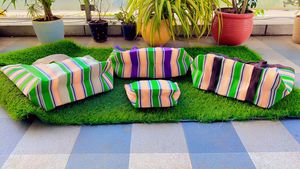 กระเป๋าเครื่องสำอางไนล่อนรีไซเคิลลายชายหาดเป็นมิตรกับสิ่งแวดล้อมขนาดใหญ่กระเป๋ารีไซเคิลพลาสติกแบบยั่งยืนแบบใช้ซ้ำได้ส่งตรงอินเดีย - Product Image 3