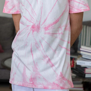 Streetgrace tie dye <b>tshirts</b> for men custom summer wear breathable cotton oem production with private label and logo design - Product Image 5