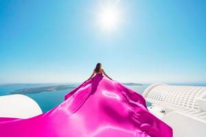 Nouvelle robe longue à épaules dénudées pour femme, robe longue et fluide pour séance photo, satin fluide, Santorini, pour femme - Product Image 5