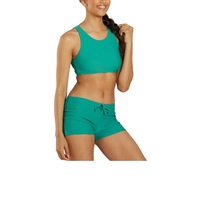 Shorts pour femmes, série personnalisable en couleur, respirants, écologiques, séchage rapide, taille haute, coupe droite, couleur unie, noir classique, confortables et tendance