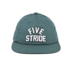 Бейсболка-снепбек с <span class=keywords><strong>5</strong></span> панелями, без структуры, с плоским козырьком, с индивидуальной вышивкой и флокированием - Product Image 4