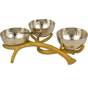 Cuenco de chocolate de metal martillado Forma redonda Cuenco dulce hecho a mano Clásico Elegante Nuevo cuenco de chocolate - Product Image 1