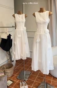 Robe de soirée formelle sans manches en tulle brodé de dentelle, vente en gros d'usine pour femmes - Product Image 3