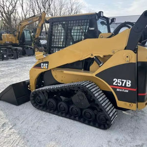 2024 CAT 257B chargeuse compacte sur chenilles 1 tonne charge nominale pleine cabine chaleur hydraulique coupleur rapide utilisé accélérateurs à pied - Product Image 3