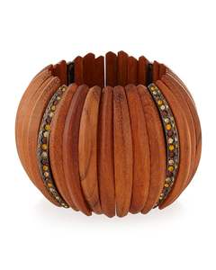 Ensemble de bijoux classiques en bois imperméable fait à la main avec des options personnalisables pour la mode féminine, le style de mariage et de festival - Product Image 2