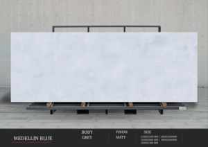 Murs intérieurs spectaculaires utilisant des dalles de porcelaine noires et grises à haute brillance de 1200x2400 mm - Product Image 3