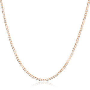 Chic Square Design Zirconia Stone <b>Tennis</b> <b>Necklace</b> Handmade Turkish 925 Sterling <b>Silver</b> Link Chain Dainty Trendy Jewelry - Product Image 5