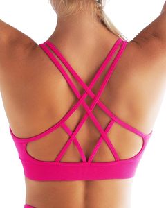 Sujetador deportivo de calidad superior para mujer, sujetador de entrenamiento sólido de Color personalizado para Yoga y entrenamiento, de Spandex Material, recién llegado - Product Image 2