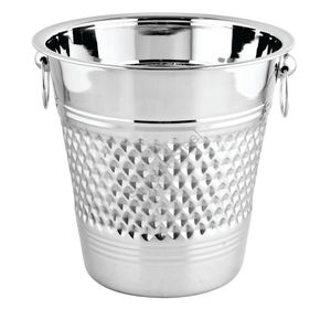 Seau à vin de qualité supérieure en acier inoxydable avec poignée en anneau HM moyen 21 CM Design CLASSIQUE élégant - Product Image 1