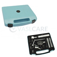 Otoscope vétérinaire ORL Ophtalmoscope Examen de l'oreille Ensemble de diagnostic nasal du larynx Ensemble chirurgical de la gorge pour chirurgie ORL