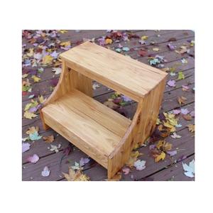 Premium Hardwood <b>Wooden</b> Step <b>Stool</b> with Polished Grain Perfect for Bedrooms Bathrooms Closets and Household Access - Product Image 6