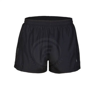 Shorts de course décontractés pour hommes de haute qualité, respirants, à séchage rapide, motif uni, en coton, service OEM, prix de gros - Product Image 2
