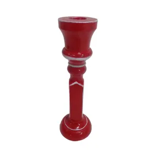 Aluminium Candle Stand Red Colour Decor Candlestick Candle Holders Tea Light Holders for Dining table A serene meditation space