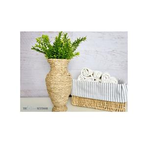 ตะกร้าหวายสำหรับปลูกต้นไม้ขนาดเล็กสำหรับตกแต่งในร่มและระเบียงดีไซน์ทำด้วยมือ - Product Image 1
