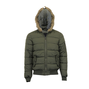 Chaqueta acolchada de invierno para hombre, abrigos reflectantes de algodón grueso impermeables con capucha de piel sintética, novedad - Product Image 5