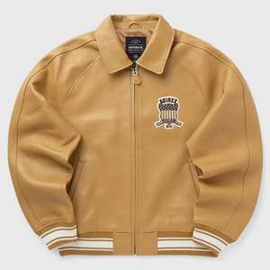 Veste en cuir Avirex pour homme, en cuir de vache véritable, style vintage, édition limitée, fermeture éclair épaisse pour l'hiver - Product Image 1