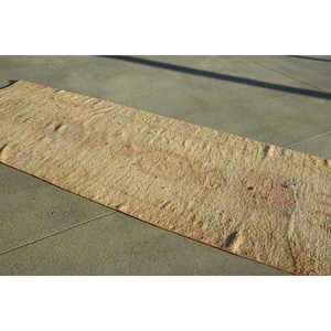 Tapis Herki vintage 3,2x10,4 pi (98x316 cm), tapis turc brun à bordures - Product Image 2