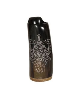 <strong>TYPE</strong> customized Handcrafted Natural viking carving drinking horn beer and coffee <strong>mug</strong> for home hotel restaurants from - Product Image 5