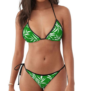 ชุดบิกินี่สุดเซ็กซี่แบบสั่งทำสำหรับผู้หญิง ขายส่ง ชุดว่ายน้ำหรูหรา ดีไซน์เนอร์ พร้อมโลโก้ ชุดว่ายน้ำสองชิ้น ชุดชายหาด - Product Image 3