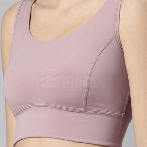 Sujetador deportivo de alta calidad para mujer, Spandex/poliéster, patrones de estampado liso para gimnasio y correr, precio bajo - Product Image 6