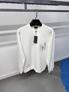 Pull tricoté personnalisable pour homme, col rond, manches longues, contraste blanc et noir, anti-plis, devant à carreaux - Product Image 4