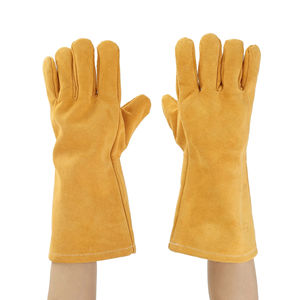 Gants de soudage en cuir de vachette de taille personnalisée, poignées confortables et résistantes, gants de soudage tendance protecteurs - Product Image 3