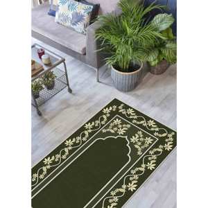 Alfombra de Oración Verde, Alfombra de Oración Beige, Alfombra Espiritual, Alfombra de Adoración, Alfombra Suave con Pelo Largo - Product Image 3