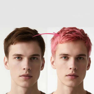 Crème colorante temporaire pour cheveux Halloween : Poudre verte et cire colorante à base de plantes pour Cosplay et Festivals - Product Image 2