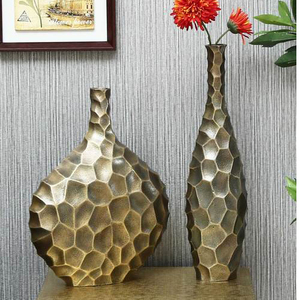 แจกันดอกไม้สเตนเลสแบบตอกตกแต่งบ้าน - Product Image 6