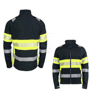 Veste de sécurité pour hommes, vêtements de travail durables et protecteurs pour les chantiers, coupe-vent, imperméable, vêtements de travail protecteurs - Product Image 2