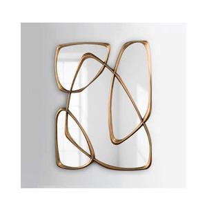 Miroir mural décoratif en métal de haute qualité fait à la main de luxe moderne pour le salon, la chambre à coucher et le bureau, le mariage et l'hôtel - Product Image 4