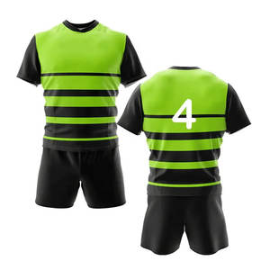 Maillots et shorts imprimés par sublimation d'uniformes de rugby OEM Kits d'équipe personnalisés Fournisseur de fabricant de vêtements de sport en gros - Product Image 3