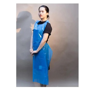 OEM Baberos de plástico delantal impermeable precio al por mayor de alta calidad LDPE Adultos PE Baberos para la limpieza de alimentos de Vietnam - Product Image 3