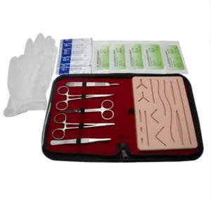 ชุดเครื่องมือผ่าตัดสำหรับนักเรียนทางการแพทย์แผ่นเย็บแผลแบบใช้มือซิลิโคนปลอดเชื้อ - Product Image 3