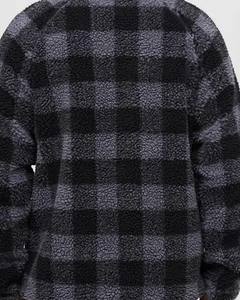 Abrigo de invierno de hombre alto sólido Polar Sherpa polar cuello alto cremallera suelta manga larga personalizable chaqueta de gran tamaño utilitario - Product Image 6