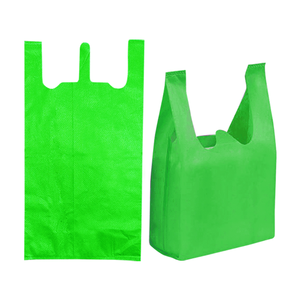 Premium écologique personnalisable mode T-Shirt Style sac à provisions Non-tissé réutilisable presse à chaud poignée d'étanchéité usine-Direct - Product Image 1