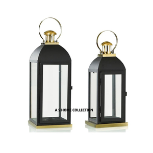 Hot <b>Sale</b> High Quality Natural Wooden and Metal Used Home <b>Lighting</b> Use Dinnerware Tabletop Candle Lantern - Product Image 2