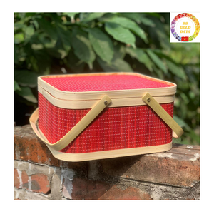 ตะกร้าหวายไม้ไผ่ดีไซน์สร้างสรรค์ชุดของขวัญวันหยุดสำหรับงานแต่งงานและของตกแต่งบ้าน - Product Image 3